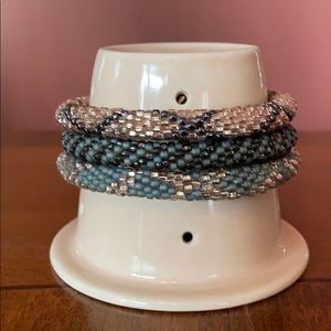 Lily and Laure Bracelets Set of 3 in Grey